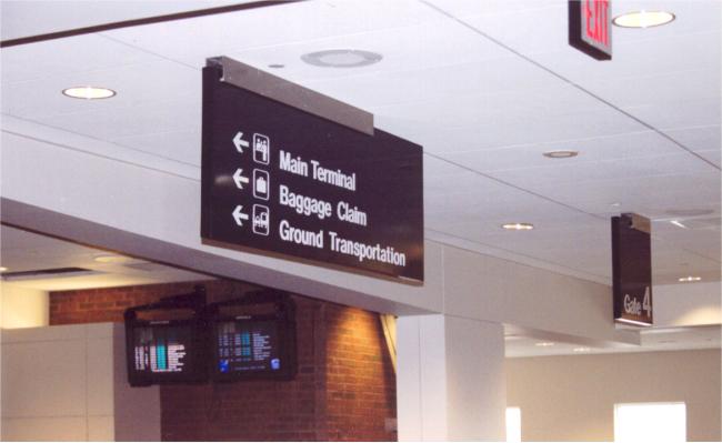 Airport Signage And Wayfinding Sign Systems Manufactured In